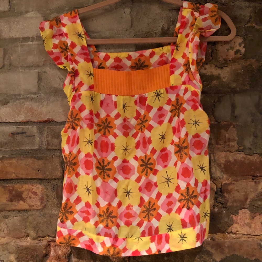 Ruffled sleeve blouse